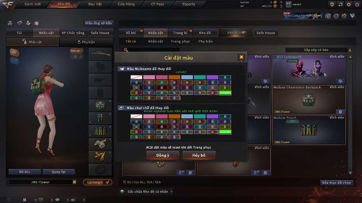 shop acc cf uy tin gia re